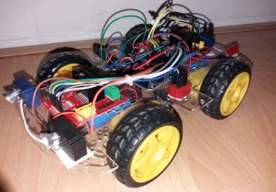 Arduino 4WD robot car bestuurd met telefoon en bluetooth
