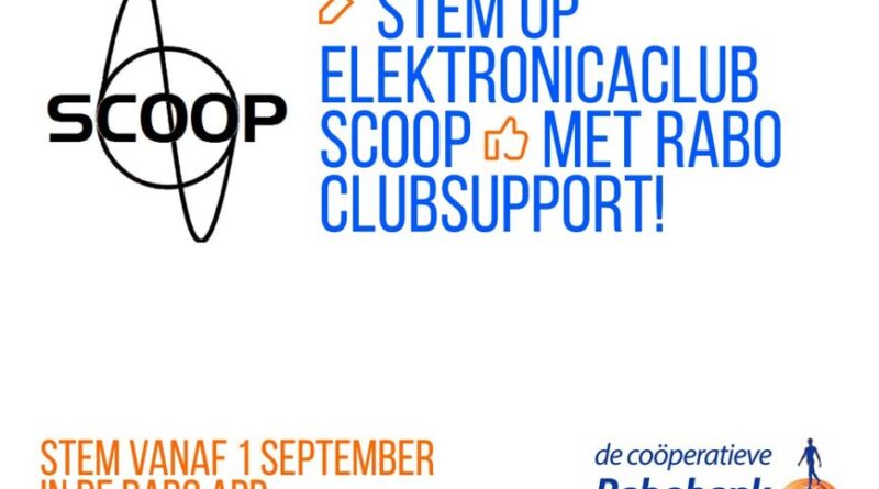 Stem op Elektronicaclub Scoop tijdens de Rabo Club support